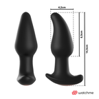 ANBIGUO - WATCHME ANALPLUG-VIBRATOR MIT FERNBEDIENUNG UND ROTIERENDEN PERLEN AMADEUS