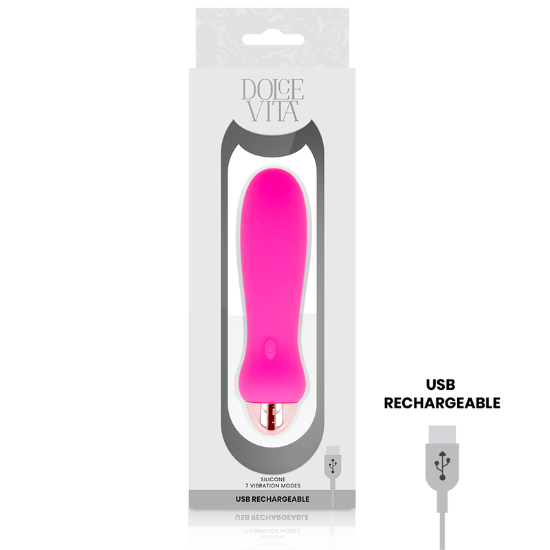 DOLCE VITA - WIEDERAUFLADBARER VIBRATOR CINQ ROSE 7 GESCHWINDIGKEITEN