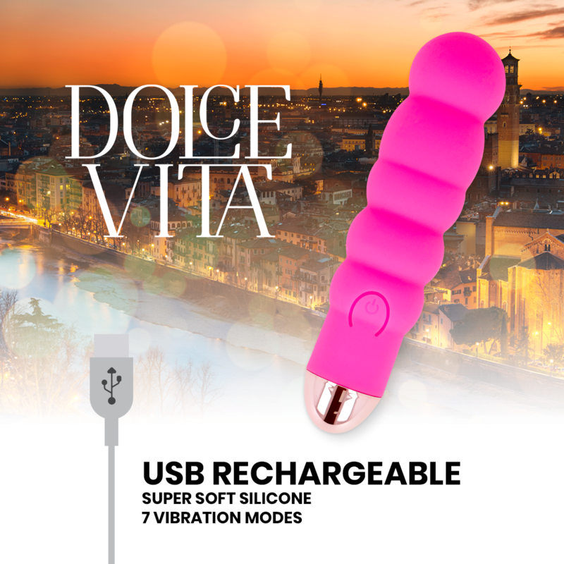 DOLCE VITA - WIEDERAUFLADBARER VIBRATOR SIX ROSE 7 GESCHWINDIGKEITEN