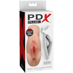 PDX PLUS - MASTURBATEUR NATUREL VAGIN ET ANUS DOUBLE STROKER CHATTE PARFAITE
