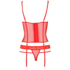 LEIDENSCHAFT - KYOUKA KORSETT ROT S/M