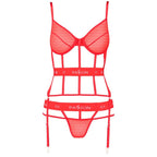 LEIDENSCHAFT - KYOUKA KORSETT ROT S/M