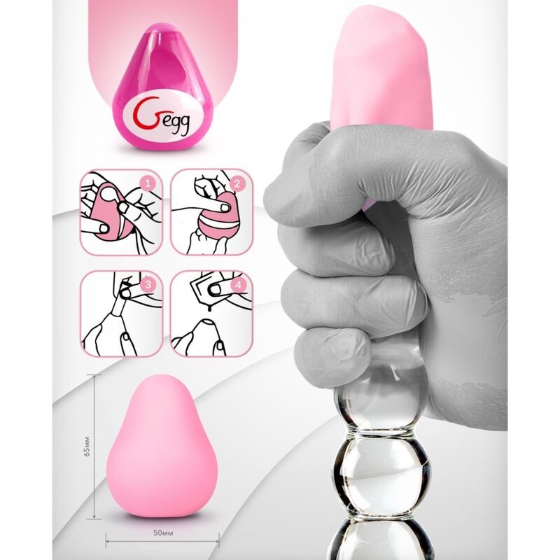 G-VIBE - WIEDERVERWENDBARER TEXTURIERTER MASTURBATOR EI ROSE