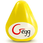 G-VIBE - GELBER, TEXTURIERTER, WIEDERVERWENDBARER MASTURBATOR IN EI-FORM