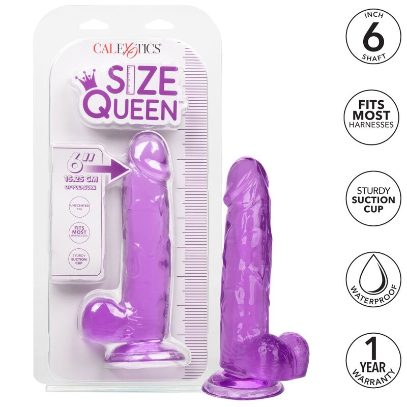 CALEXOTICS - KÖNIGLICHER DILDO VIOLETT 15,3 CM