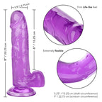CALEXOTICS - KÖNIGLICHER DILDO VIOLETT 15,3 CM