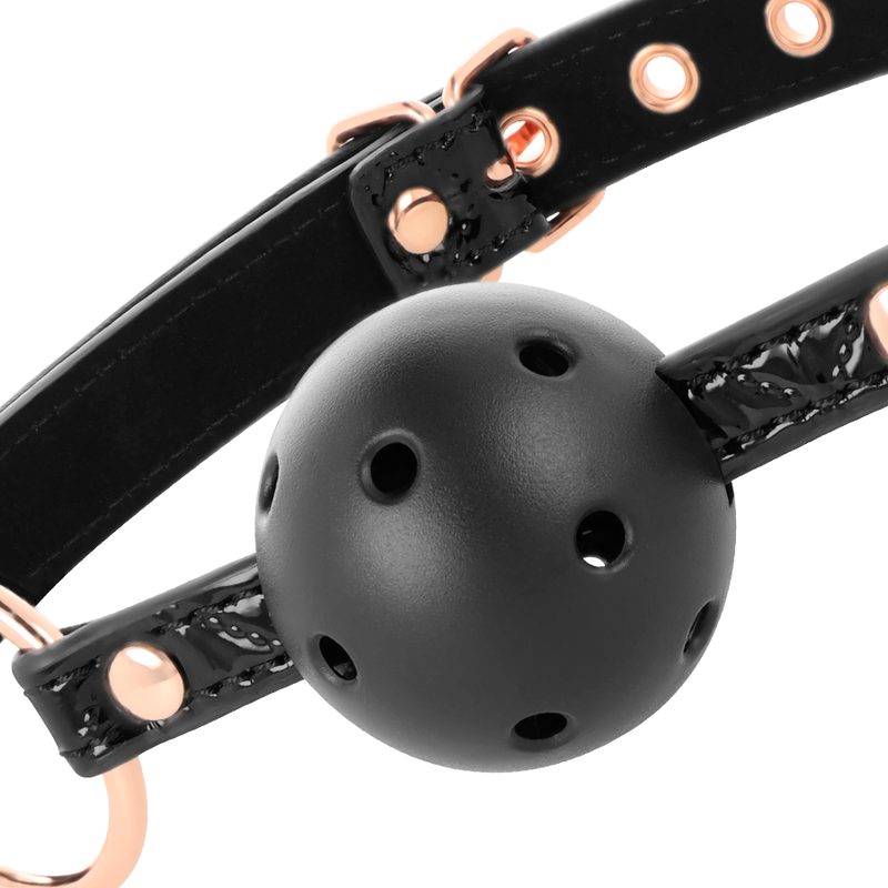 BEGME - BLACK EDITION BALL GAG VEGANES LEDER