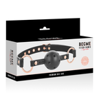 BEGME - BLACK EDITION BALL GAG VEGANES LEDER