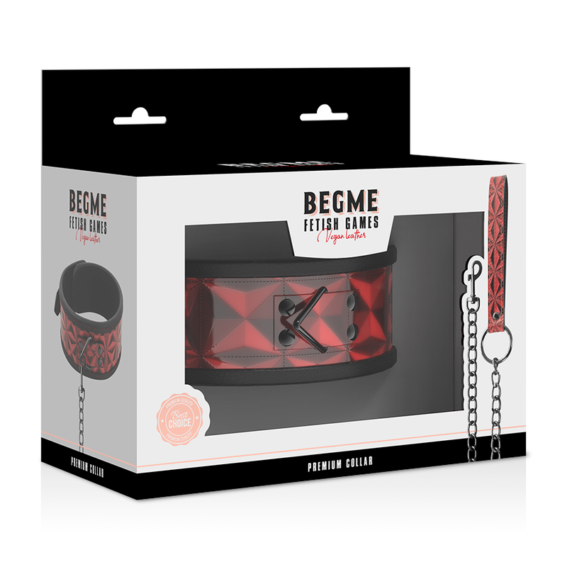 BEGME - PREMIUM VEGANES ROTHALSBAND MIT NEOPRENFUTTER