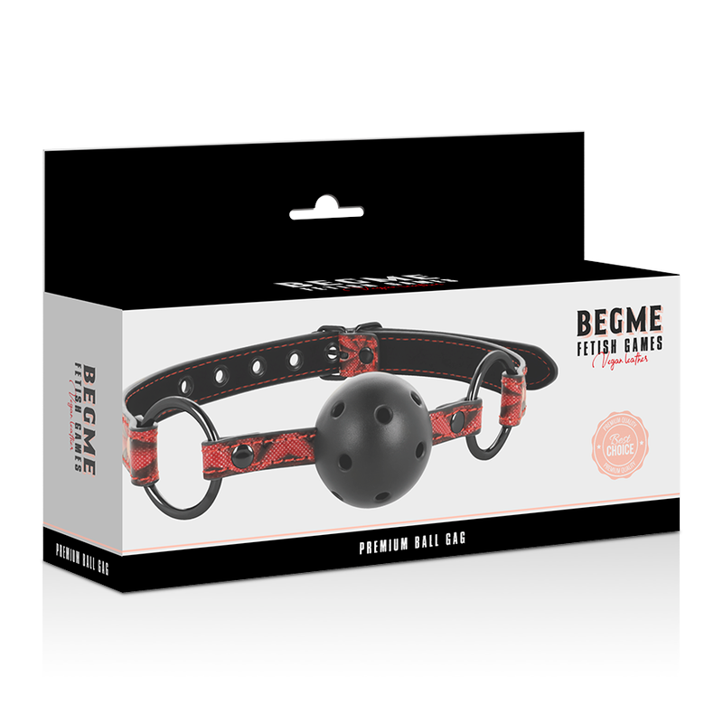 BEGME - VEGANES LEDERMAUL KIEFER ROT EDITION