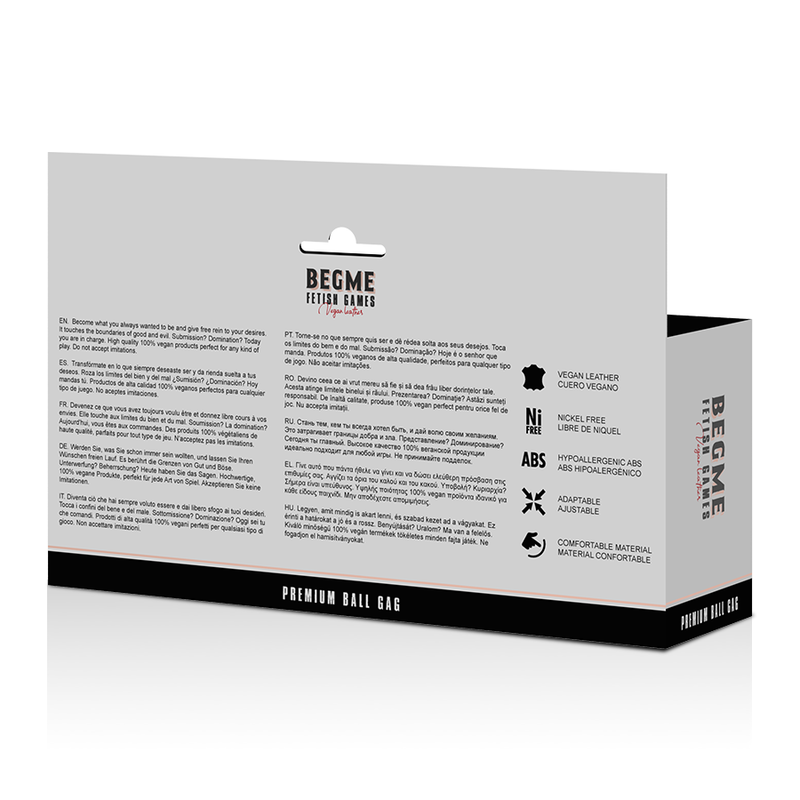 BEGME - VEGANES LEDERMAUL KIEFER ROT EDITION