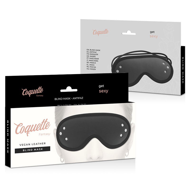 COQUETTE CHIC DESIRE - FANTASY-MASKE AUS VEGANEM LEDER MIT NEOPRENFUTTER