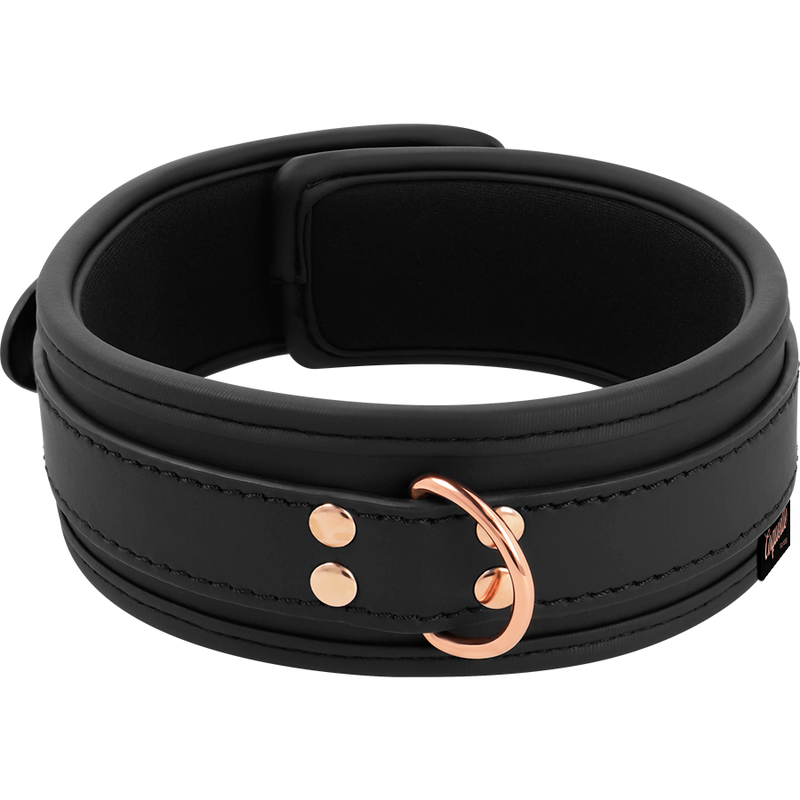 COQUETTE CHIC DESIRE - VEGANES HALSBAND AUS KUNSTLEDER MIT ARMBAND UND NEOPRENFUTTER