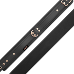 COQUETTE CHIC DESIRE - VEGANES HALSBAND AUS KUNSTLEDER MIT ARMBAND UND NEOPRENFUTTER