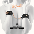 COQUETTE CHIC DESIRE – FANTASY-HANDSCHELLEN AUS VEGANEM LEDER MIT NEOPRENFUTTER