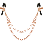 COQUETTE CHIC DESIRE - PINCES METELONS FANTAISIE EN MÉTAL AVEC CHAÎNE