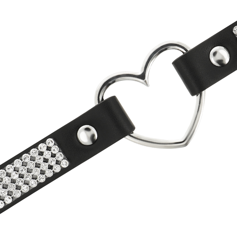 COQUETTE CHIC DESIRE - CHOKER AUS VEGANEM LEDER MIT HERZ