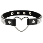 COQUETTE CHIC DESIRE - CHOKER AUS VEGANEM LEDER MIT HERZ
