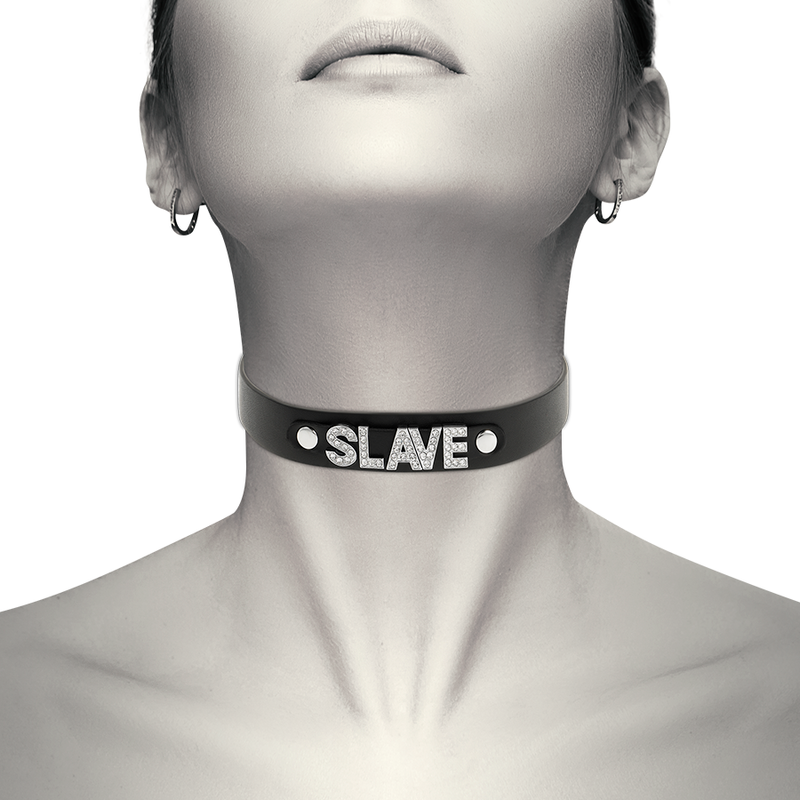 COQUETTE CHIC DESIRE - VEGANES LEDER-HALSBAND SKLAVEN-HALSBAND