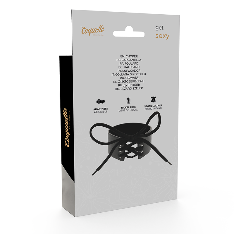 COQUETTE CHIC DESIRE - VEGAN LEDER CHOKER