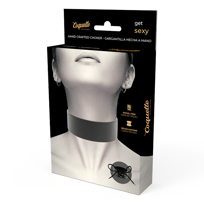 COQUETTE CHIC DESIRE - VEGAN LEDER CHOKER