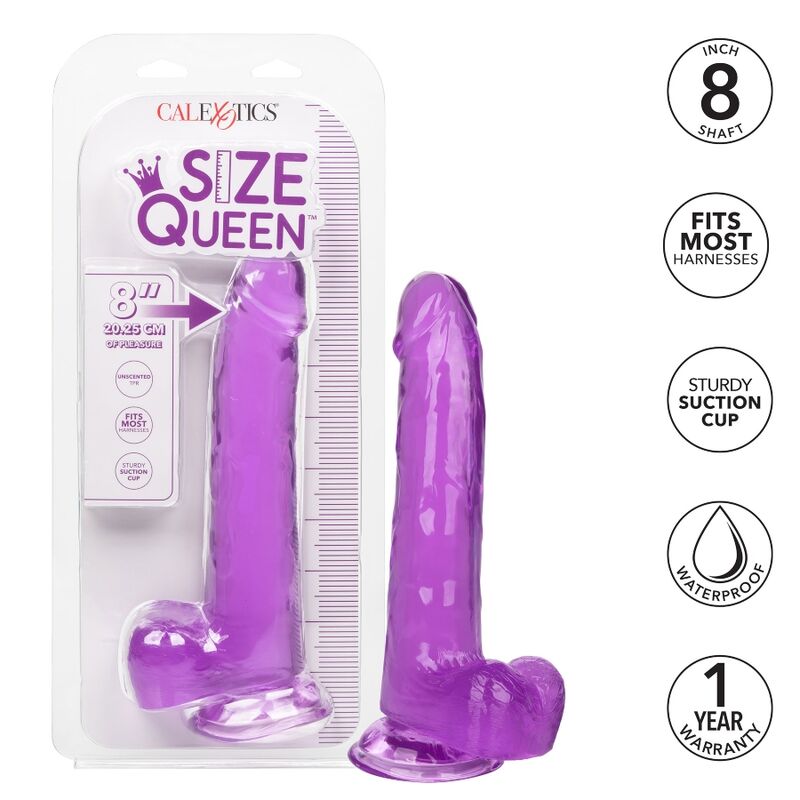 CALEXOTICS - KÖNIGLICHER DILDO 20.3 CM VIOLETT