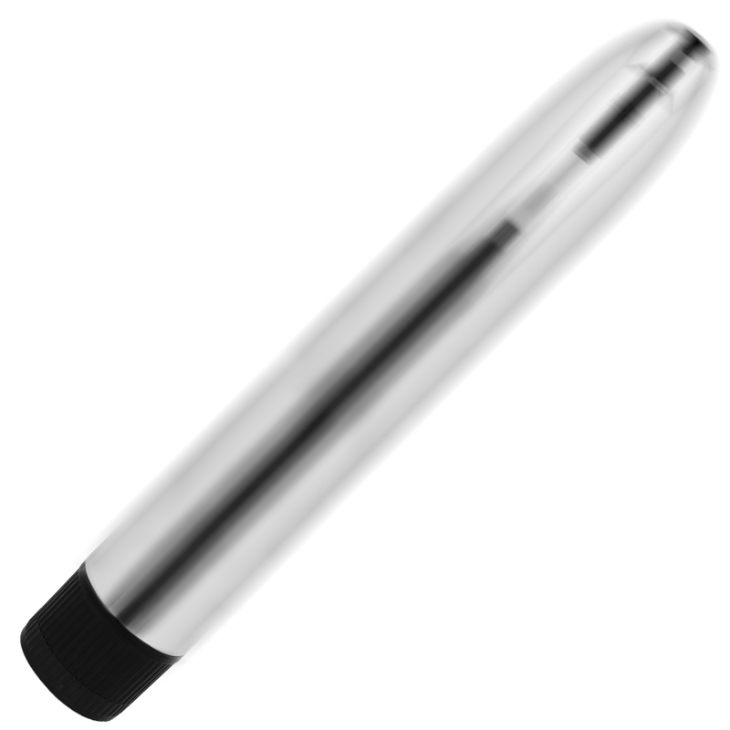 OHMAMA - KLASSISCHER VIBRATOR SILBER 17,5 CM