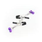 OHMAMA FETISH - Pinces à tétons AVEC CLOCHE LILAS