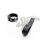 OHMAMA FETISH - PENIS-HALSKEtte UND LEDERARMBAND MIT METALLKETTE