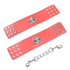 OHMAMA FETISH - ROTE HANDSCHELLEN MIT SCHNAPPARRETIERUNG