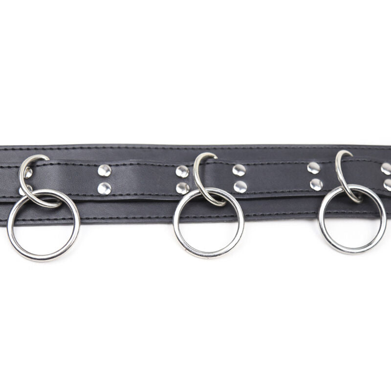 OHMAMA FETISCH - SUBMISSIONSHALSBAND MIT 3 RINGEN