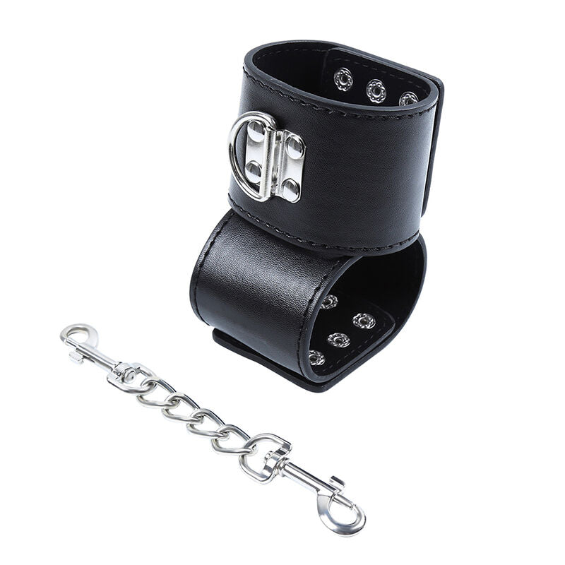 OHMAMA FETISH - HANDGELENKFESSEL METALL MIT DRUCKKNOPFVERSCHLUSS