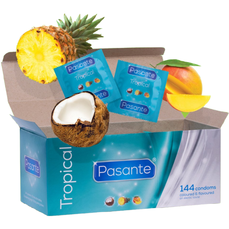 PASANTE - KONDOME TROPISCHE AROMEN 144 STÜCK