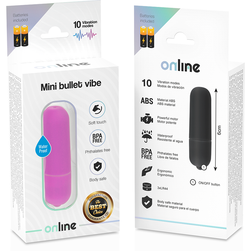 ONLINE - VIBRIERENDER MINIBALL LILA