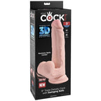 KING COCK - PLUS BALLES GODE 3D 20.3 CM