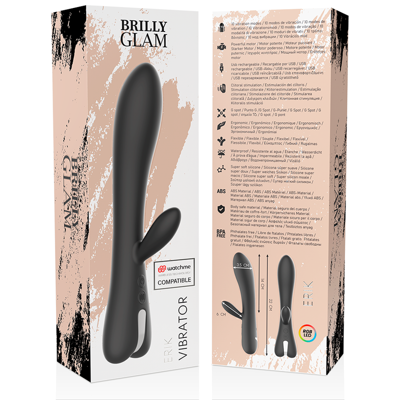 BRILLY GLAM - ERIK VIBRATOR WATCHME KOMPATIBLE DRAHTLOSE TECHNOLOGIE