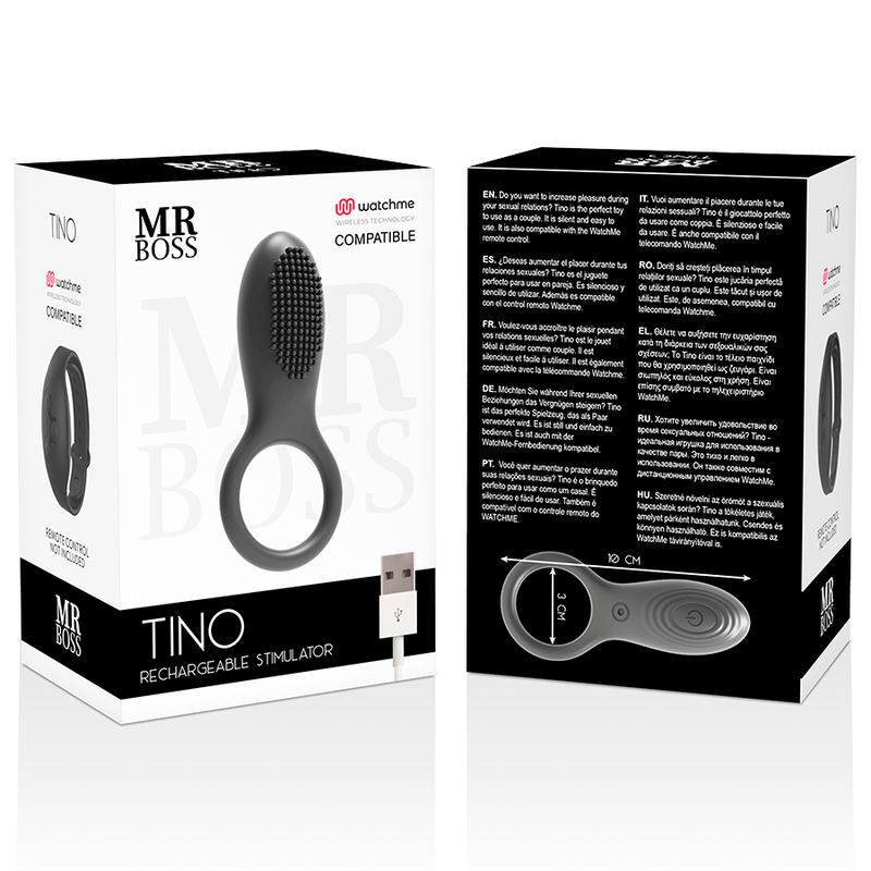 MR BOSS - STIMULATORRING TINO KOMPATIBEL MIT DER WATCHME DRAHTLOS-TECHNOLOGIE
