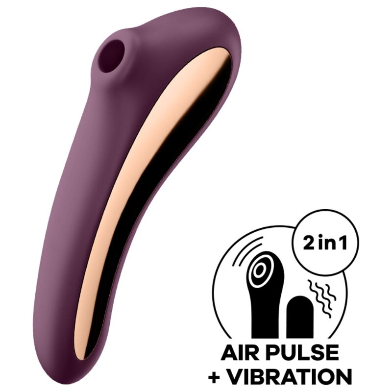 SATISFYER - STIMULATEUR DUAL KISS AIR PULSE