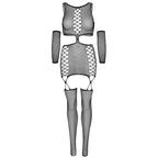 LEG AVENUE - ROBE JARRATIÈRE AVEC GANTS TAILLE UNIQUE