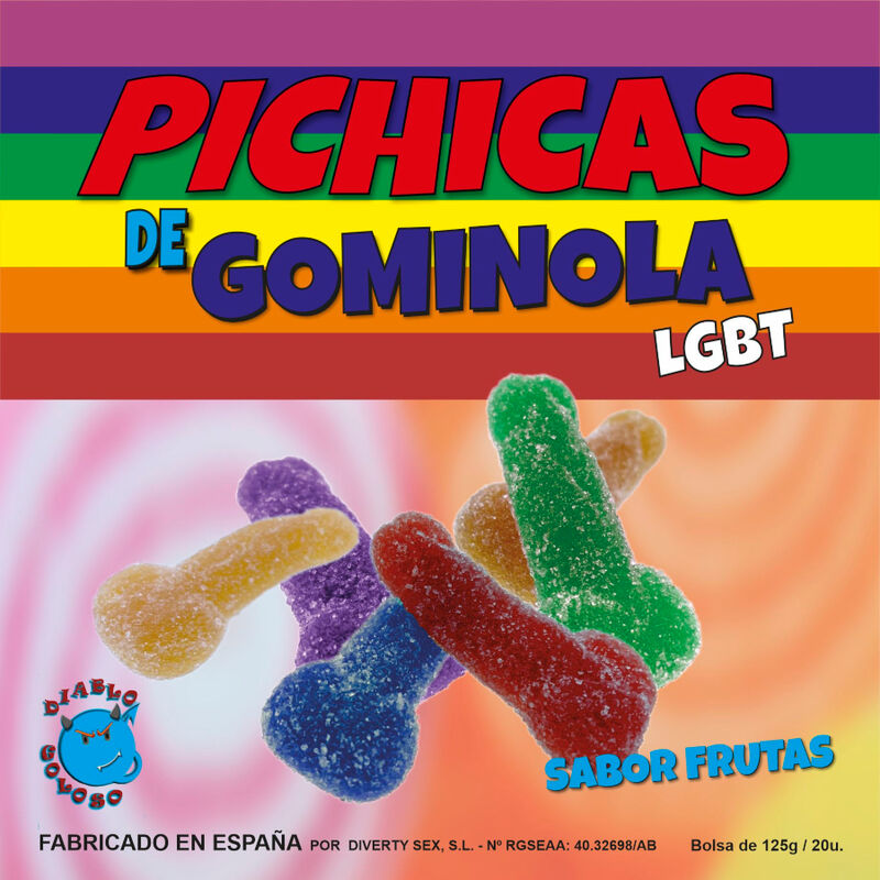 PRIDE - PENIS FRÜCHTE-GUMMIS MIT ZUCKER LGBT