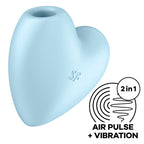 SATISFYER - CUTIE HEART STIMULATEUR ET VIBRATEUR DE PULSE D'AIR BLEU