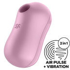SATISFYER - STIMULATEUR ET VIBRATEUR D'IMPULSIONS D'AIR DE BARBE À COTON LILAS