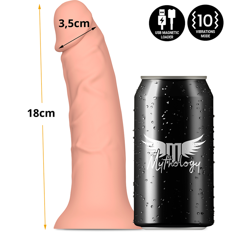 MYTHOLOGIE - ASHER ORIGINAL DILDO S - VIBRATOR KOMPATIBEL MIT DER WATCHME DRAHTLOSEN TECHNOLOGIE