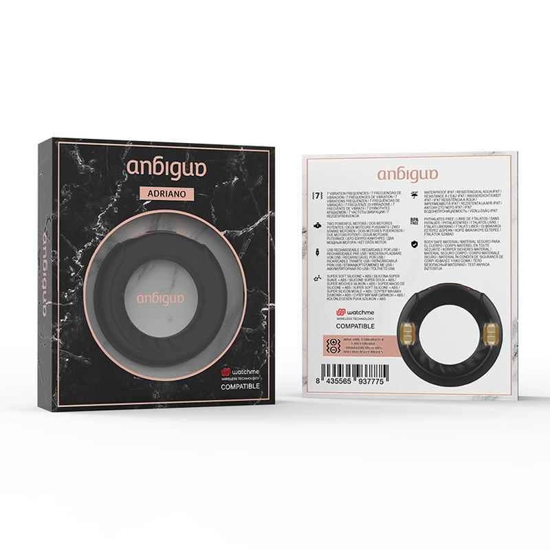 ANBIGUO - VIBRATIONS RING ADRIANO KOMPATIBEL MIT WATCHME WIRELESS-TECHNOLOGIE