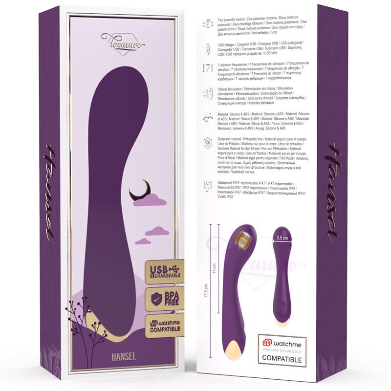 TREASURE - HANSEL G-SPOT VIBRATOR WATCHME DRAHTLOSE KOMPATIBILITÄTSTECHNOLOGIE