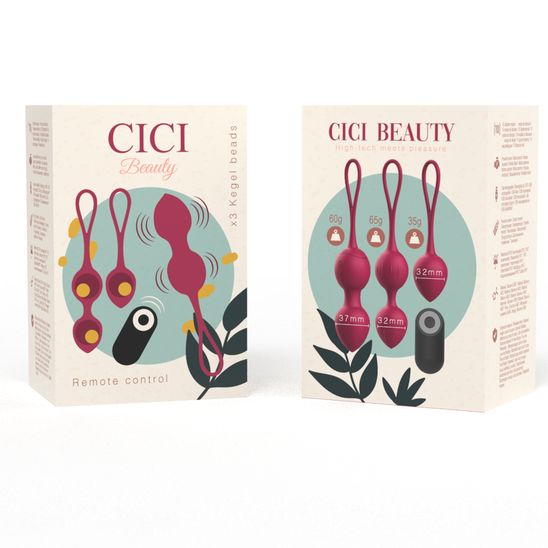 CICI BEAUTY – PREMIUM SILIKON 3 VIBRIERENDE KEGEL-KUGELN FERNBEDIENUNG