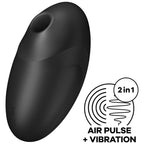 SATISFYER - STIMULATEUR ET VIBRATEUR VULVA LOVER 3 NOIR