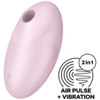 SATISFYER - STIMULATEUR ET VIBRATEUR VULVA LOVER 3 NOIR