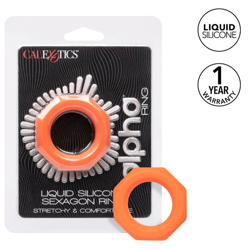CALEXOTICS - RING ALPHA SEXAGON ORANGE