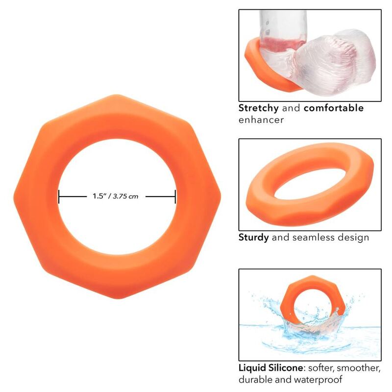 CALEXOTICS - RING ALPHA SEXAGON ORANGE